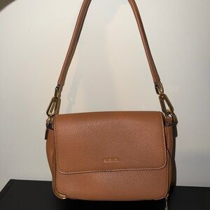 Calvin Klein Brown Leather Shoulder Bag